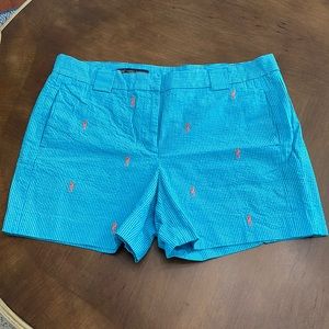 Brooks Brothers blue seersucker seahorse shorts 12